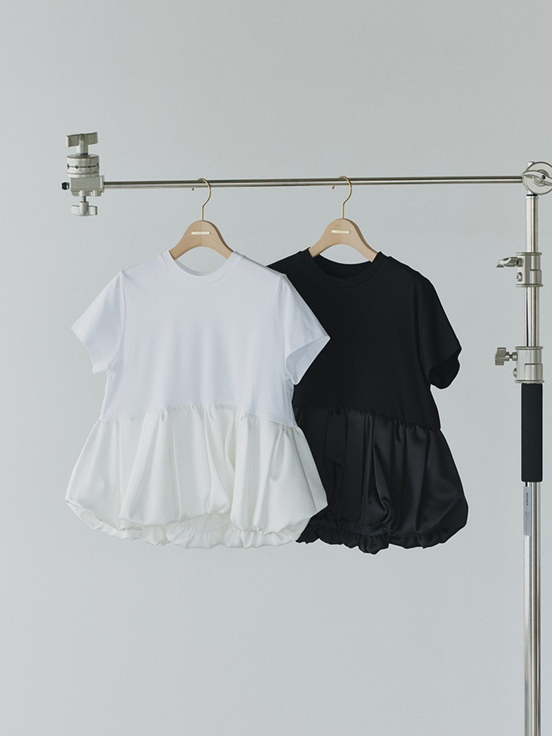 サテンバルーンT | Tops,Tシャツ | | TREFLE＋1（トレフルプラスワン）