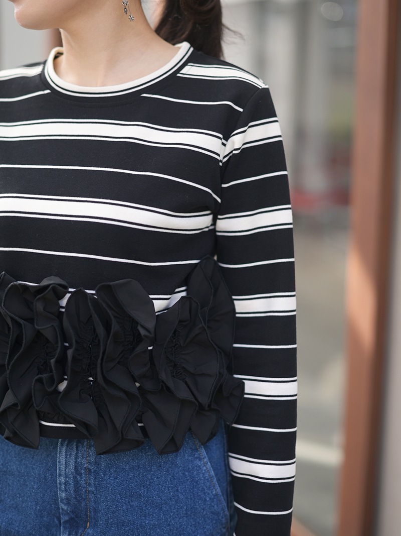 BORDERスワンカットソー | Tops,トップス | | TREFLE＋1（トレフル