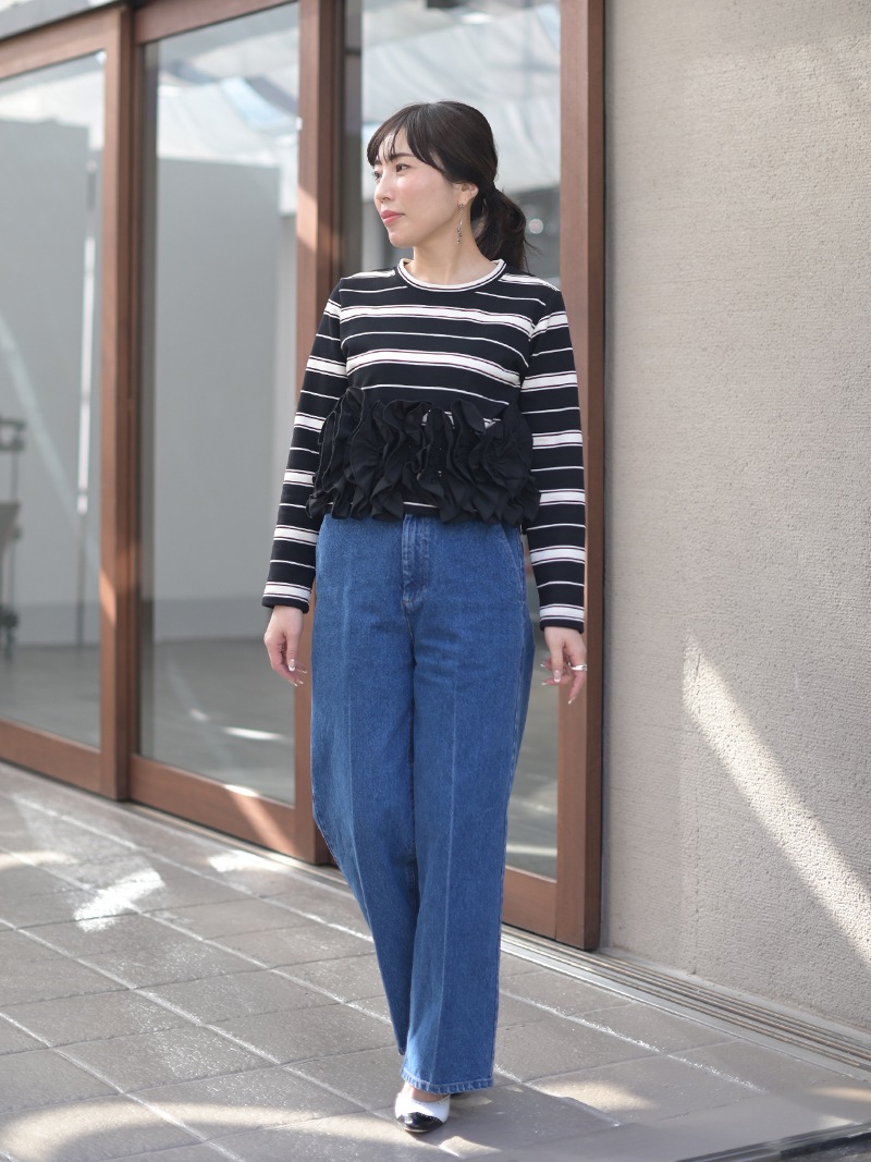 BORDERスワンカットソー | Tops,トップス | | TREFLE＋1（トレフル