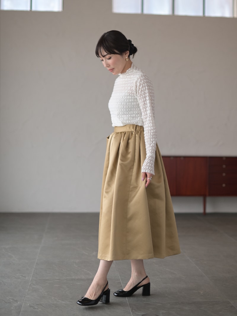 サテンタックスカート | Bottoms,スカート | | TREFLE＋1（トレフル