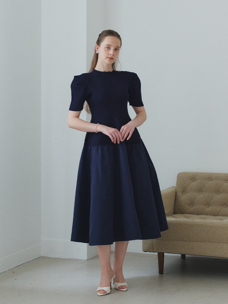 ニットドッキングワンピース | Onepiece,半袖 | | TREFLE＋1（トレフル