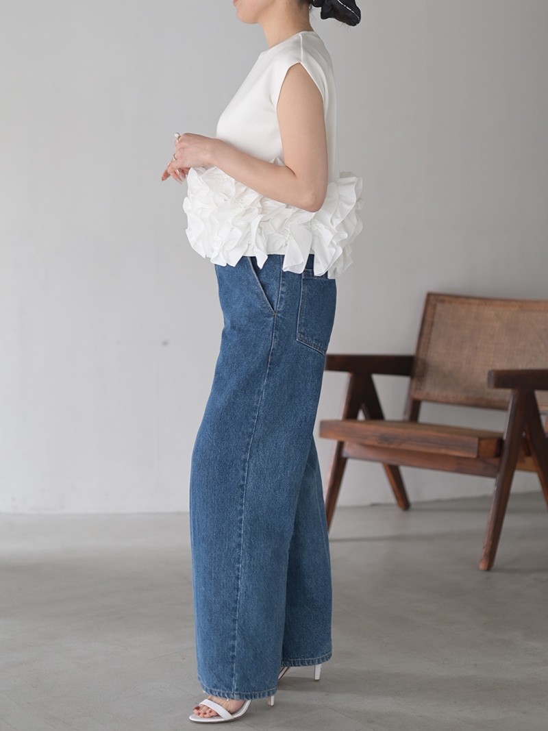トレフル　デニム　ラメ　美品 デニムイージーパンツ(INDIGO) | すべての商品 | | TREFLE＋1