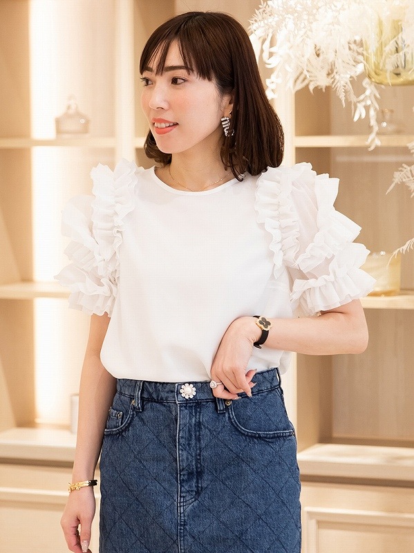TREFLE+1 (トレフルプラスワン) ホイップシリーズ　23NEWホイップ トレフルプラスワン newホイップブラウス TREFLE お袖ホイップ
