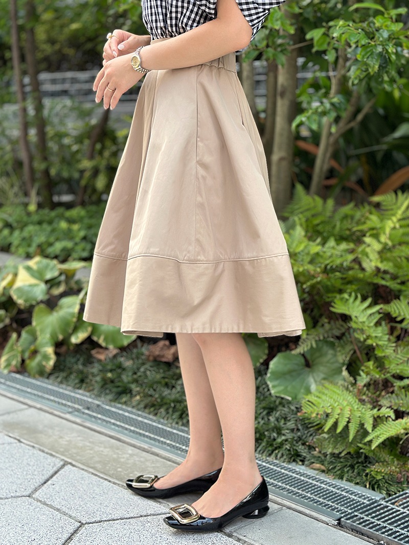 TFW49 BOX PLEATED SKIRT 白 プリーツスカートMサイズ TFW49 BOX PLEATED SKIRT 白 プリーツスカートMサイズ