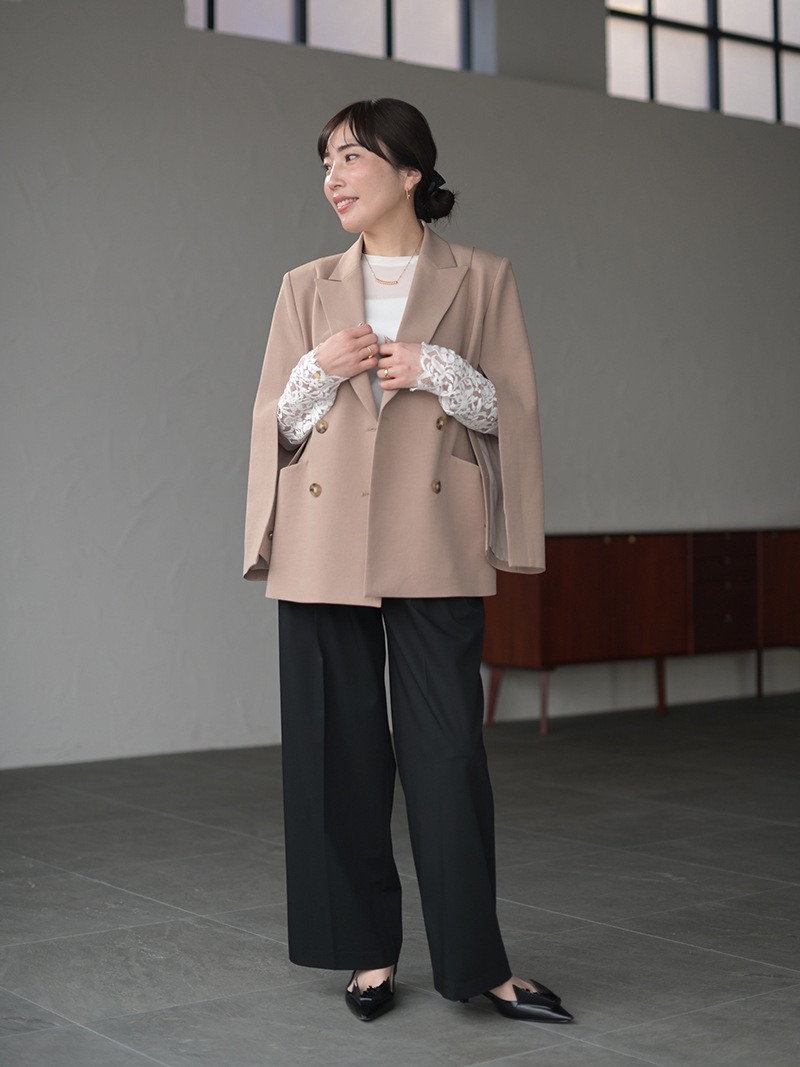 スリットスリーブテーラードジャケット(BEIGE) | Outer | | TREFLE＋1