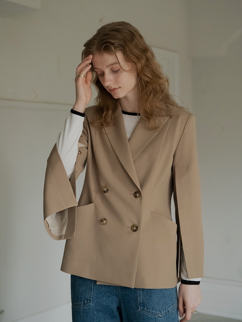 スリットスリーブテーラードジャケット(BEIGE) | Outer | | TREFLE＋1