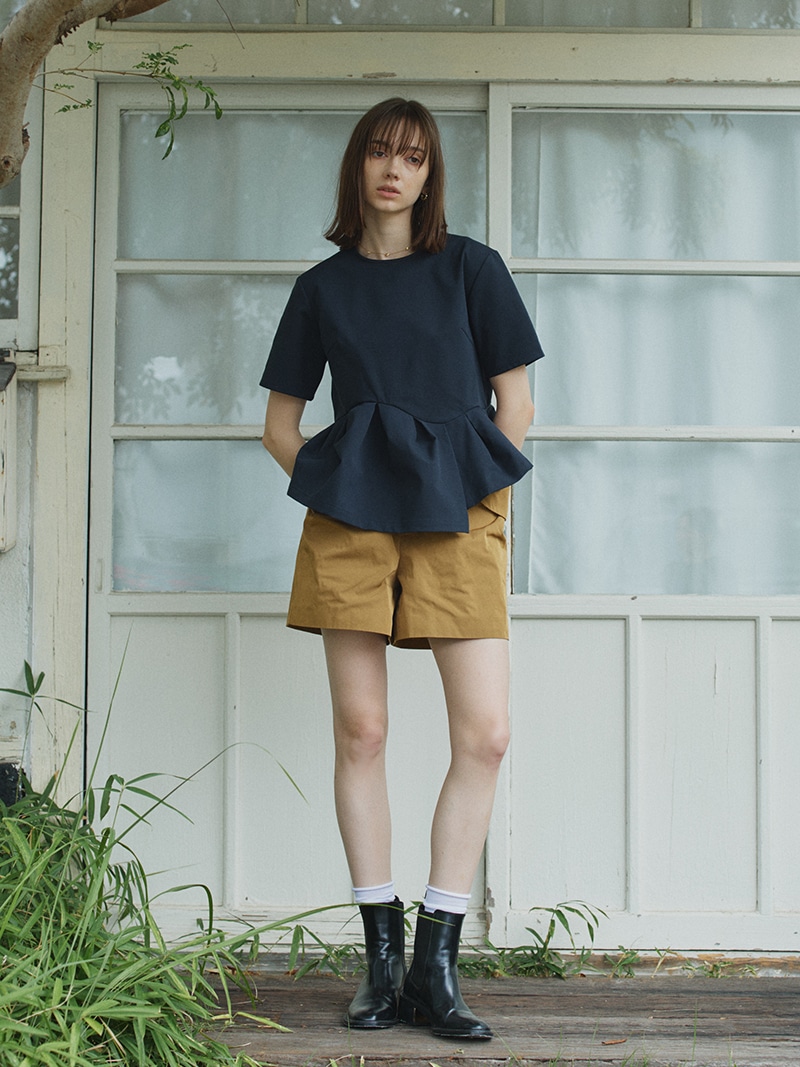 撥水ペプラムトップス | Tops | | TREFLE＋1（トレフルプラスワン）