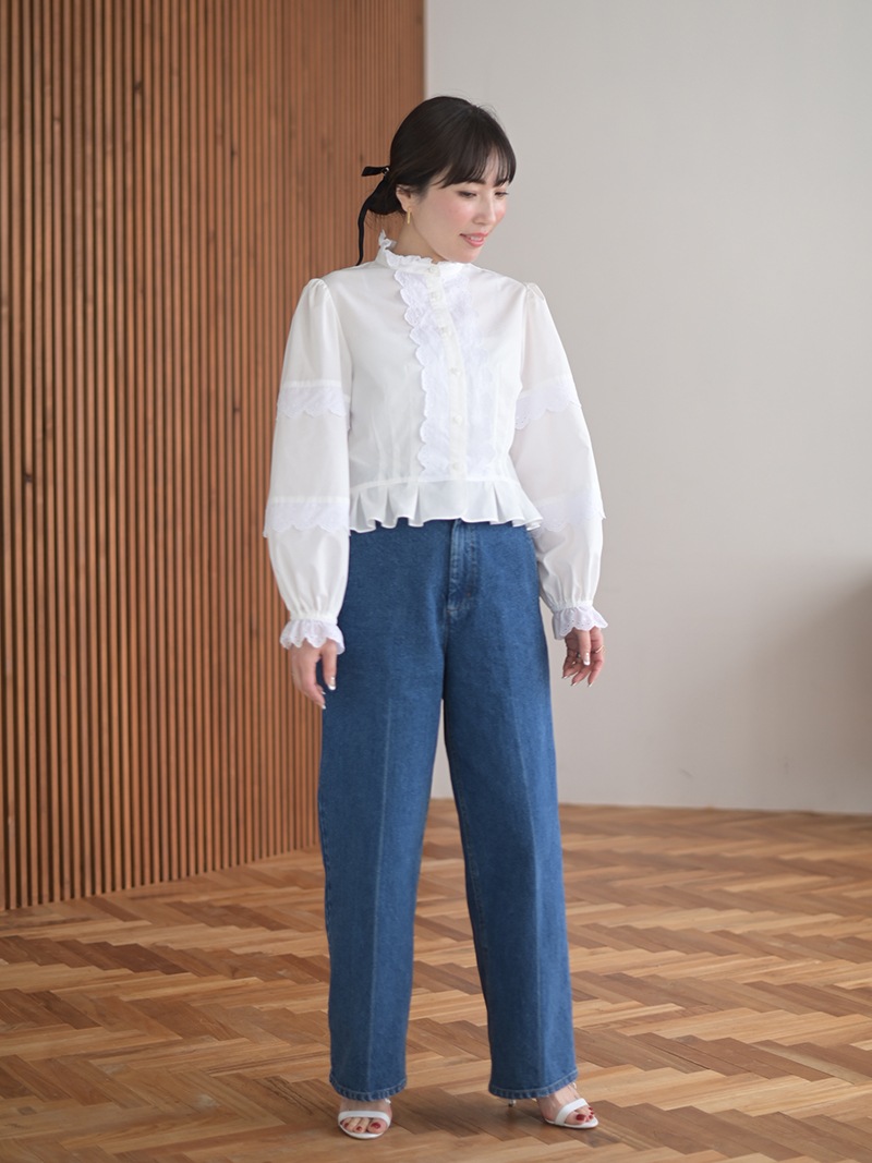 レースペプラムブラウス | Tops,ブラウス | | TREFLE＋1（トレフル