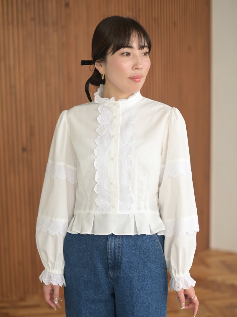 レースペプラムブラウス | Tops,ブラウス | | TREFLE＋1（トレフル