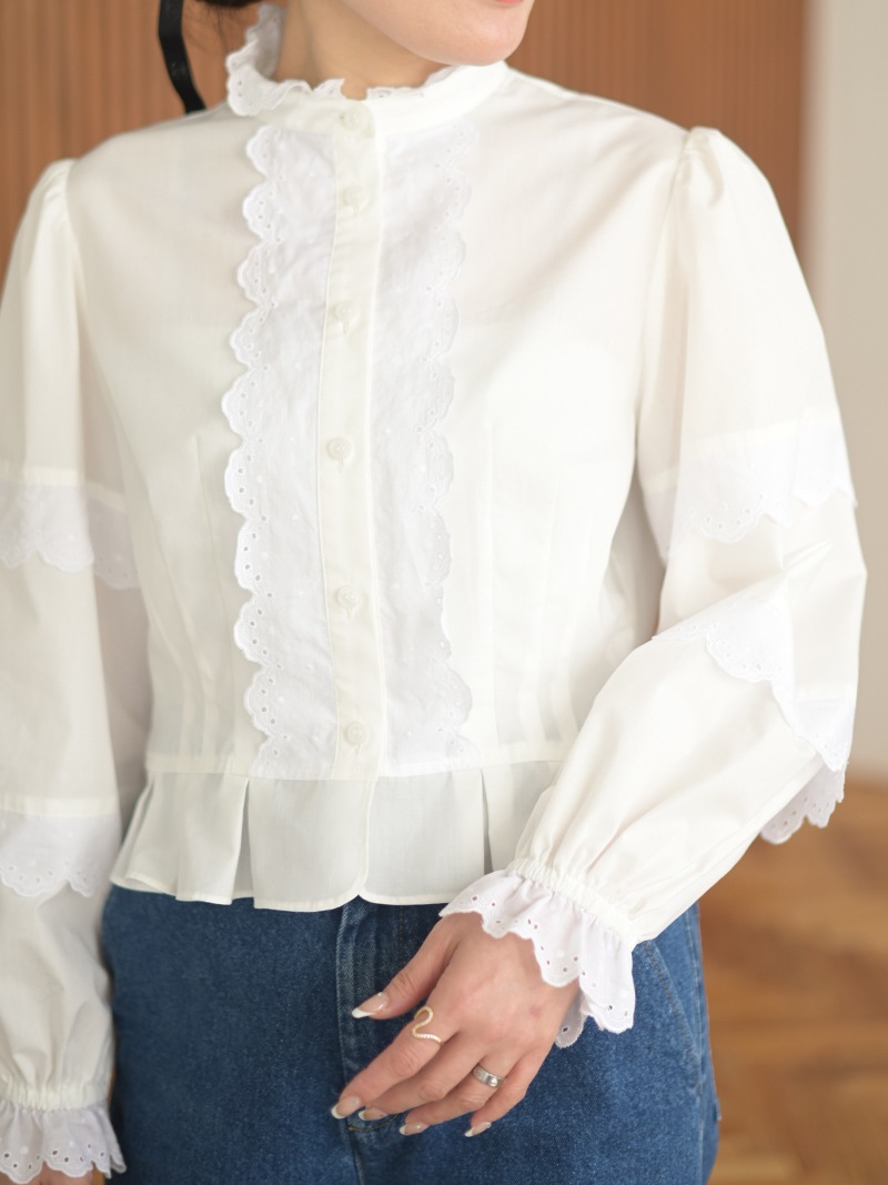 レースペプラムブラウス | Tops,ブラウス | | TREFLE＋1（トレフル