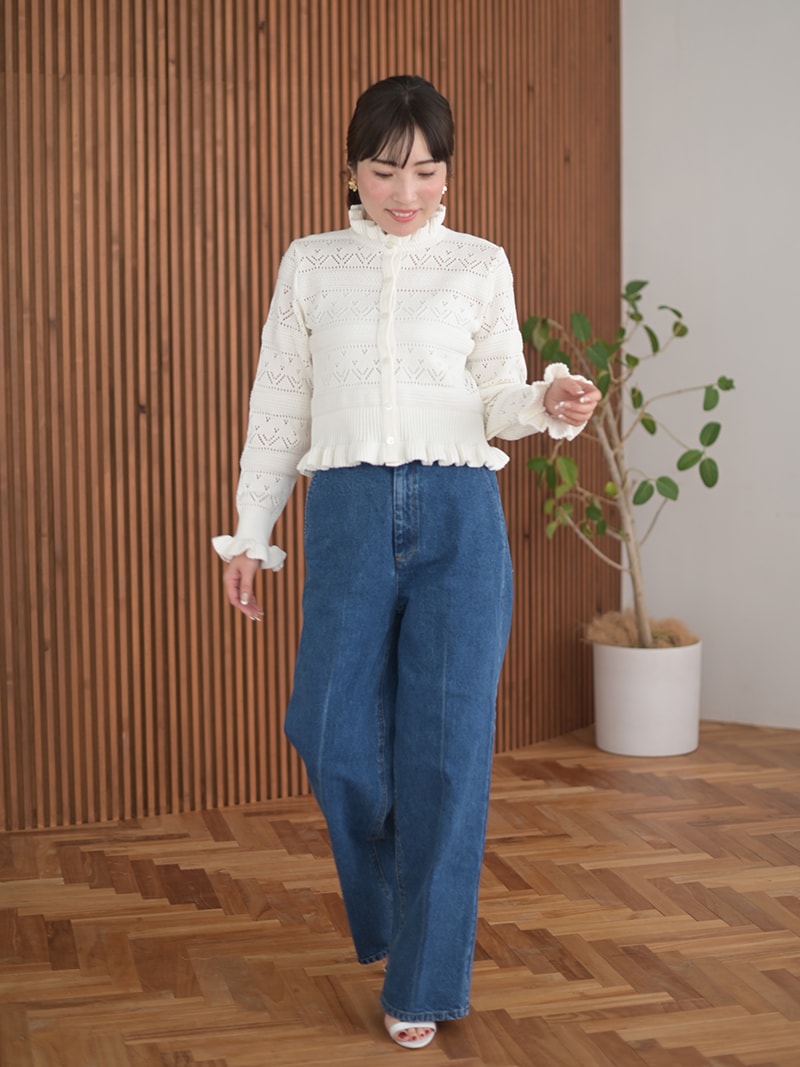 ハートクロシェカーディガン | Cardigan,長袖 | | TREFLE＋1（トレフル