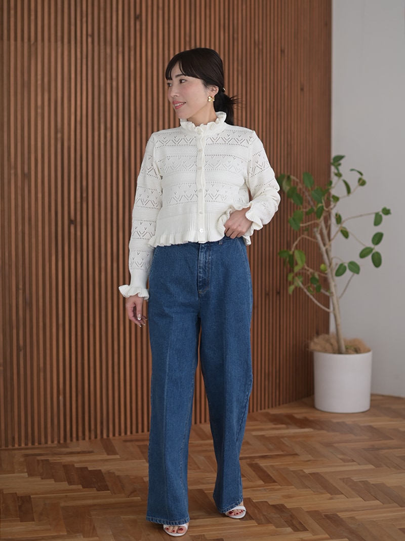 trefle+1 ハートクロシェカーディガン ハートクロシェカーディガン | Cardigan,長袖 | | TREFLE＋1（トレフル