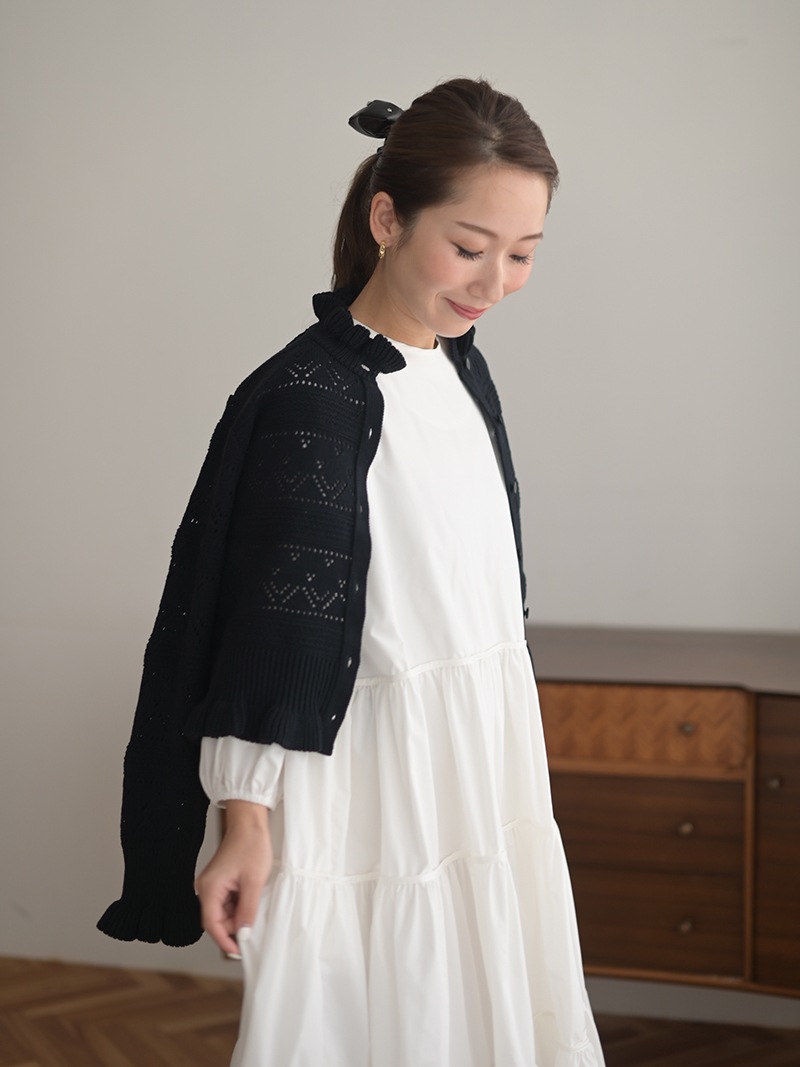 ハートクロシェカーディガン | Cardigan,長袖 | | TREFLE＋1（トレフル