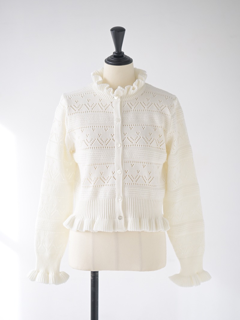 ハートクロシェカーディガン | Cardigan,長袖 | | TREFLE＋1（トレフル