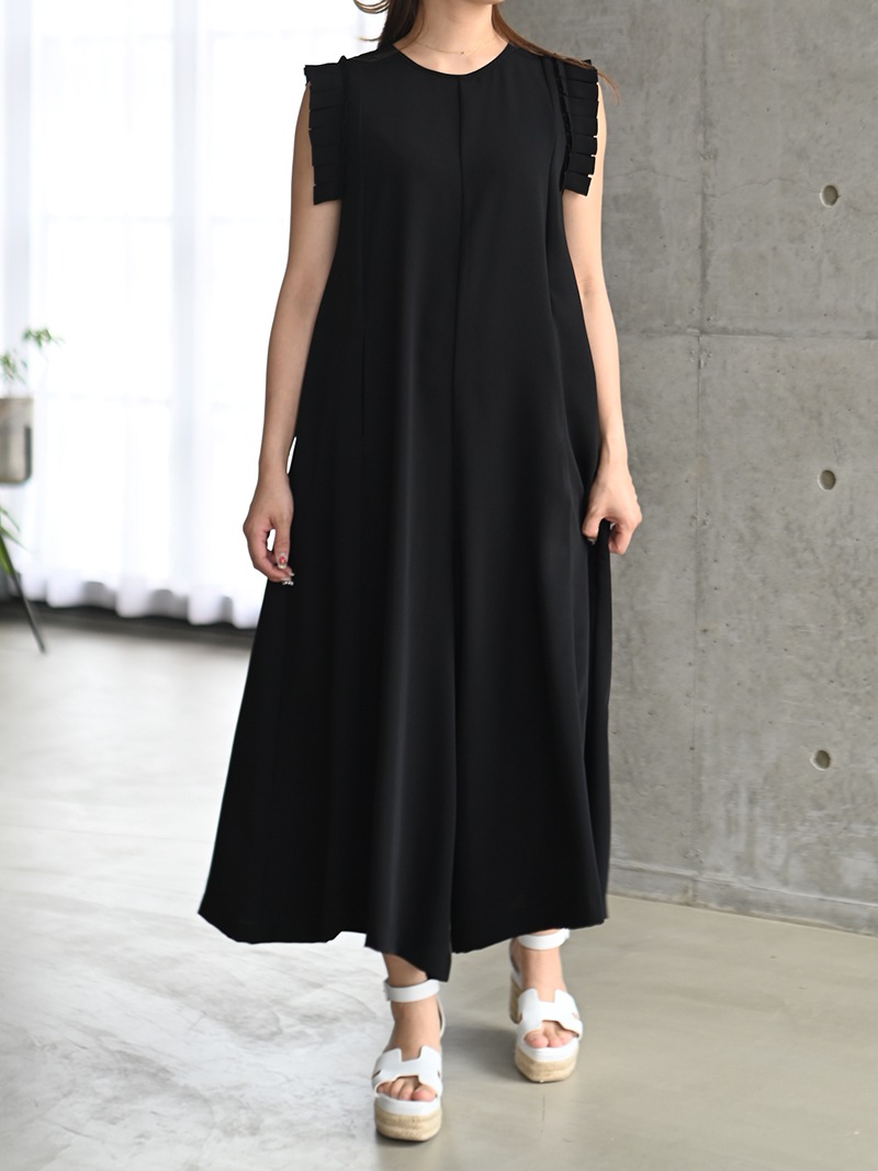 【新品タグ付き】トレフルプラスワン　サロペット　ブラック キャミデニムサロペット | Onepiece,サロペット | | TREFLE＋1