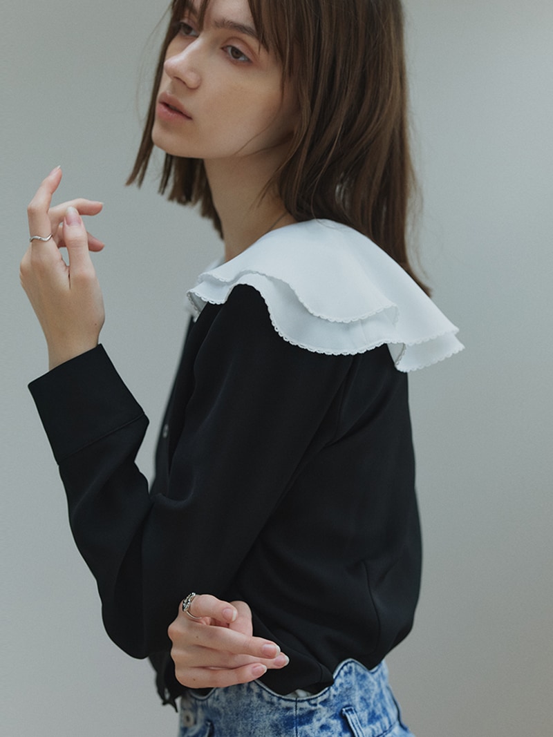 セーラージョーゼットブラウス | New Arrival | | TREFLE＋1（トレフル