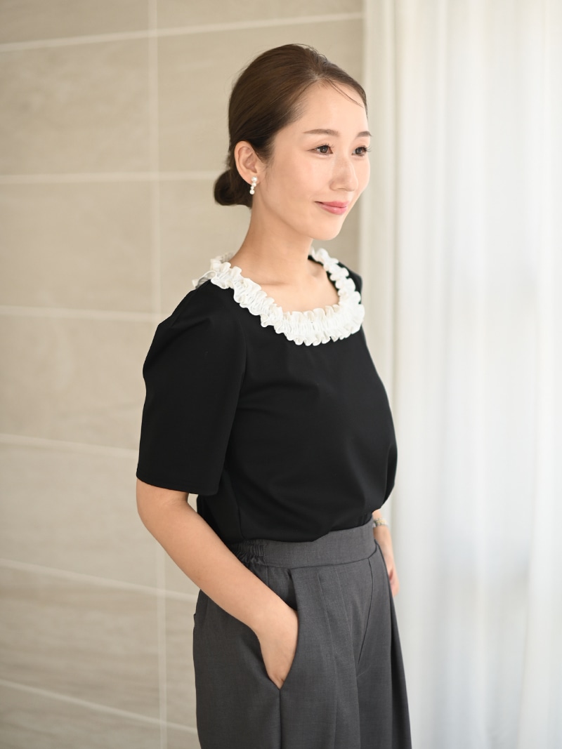 フリルスクエアトップス | Tops,トップス | | TREFLE＋1