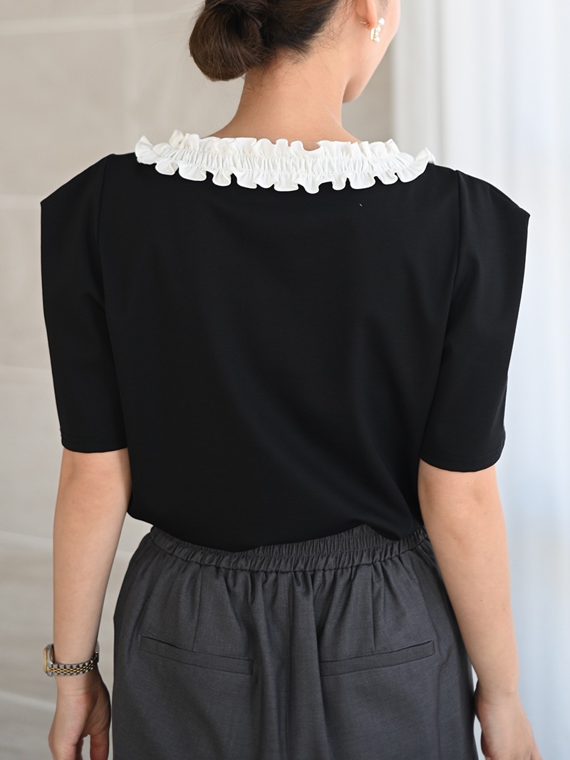 フリルスクエアトップス | Tops,トップス | | TREFLE＋1