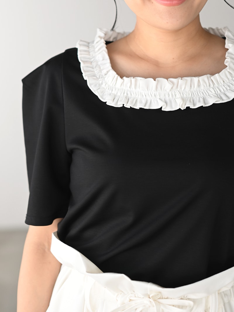 フリルスクエアトップス | Tops,トップス | | TREFLE＋1（トレフル