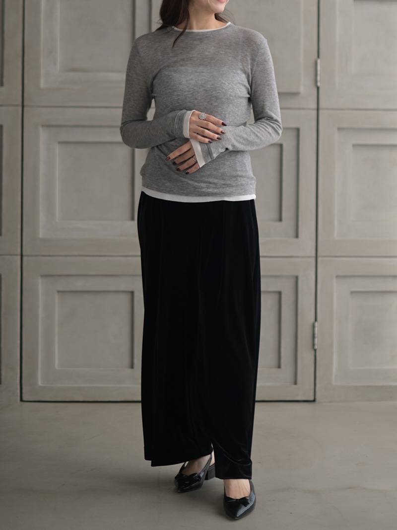 ベロアイージーパンツ(BLACK) | Bottoms,イージーパンツ | | TREFLE＋1