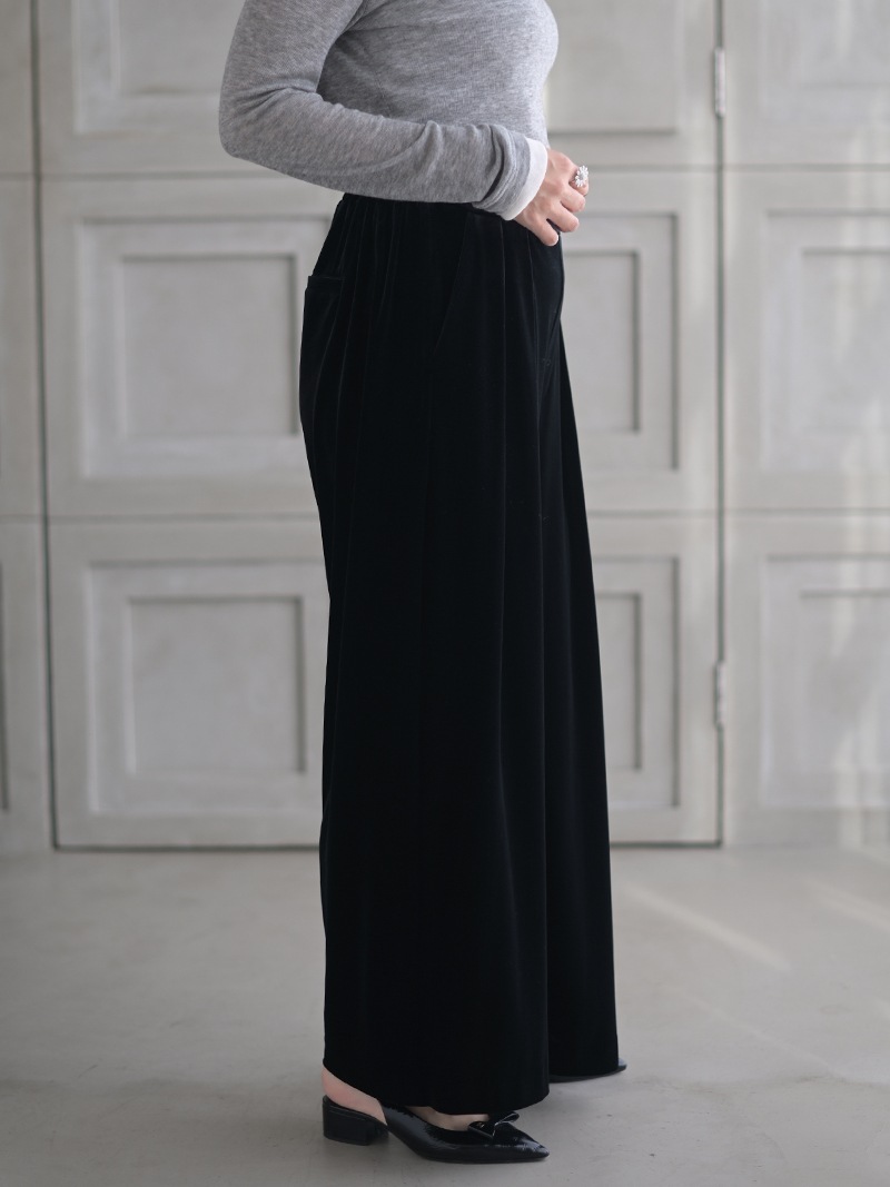 ベロアイージーパンツ(BLACK) | Bottoms,イージーパンツ | | TREFLE＋1