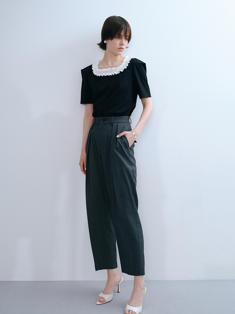 新品☆トレフルプラスワン　ポケットフリルパンツ02 ポケットフリルパンツ(LAME DENIM) | Bottoms,パンツ
