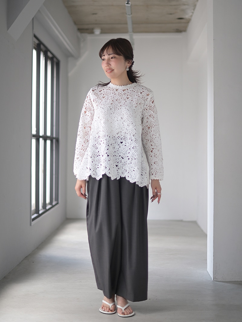 総レースプルオーバー | Tops,トップス | | TREFLE＋1（トレフルプラス