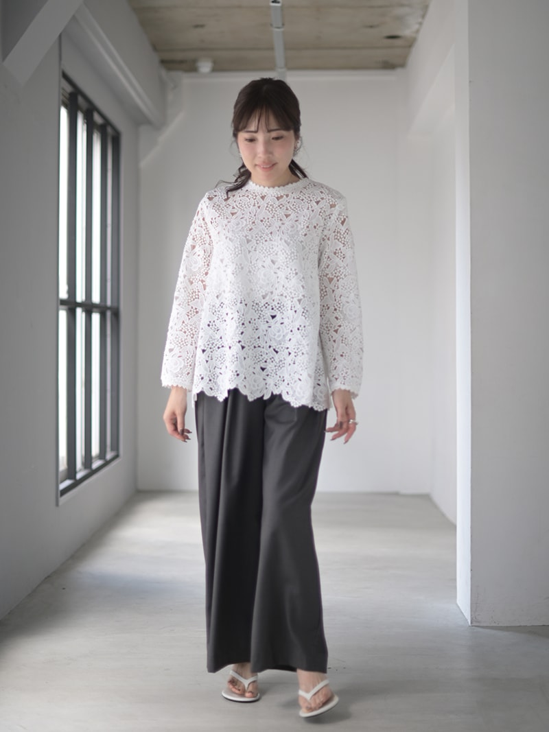 総レースプルオーバー | Tops,トップス | | TREFLE＋1（トレフルプラス