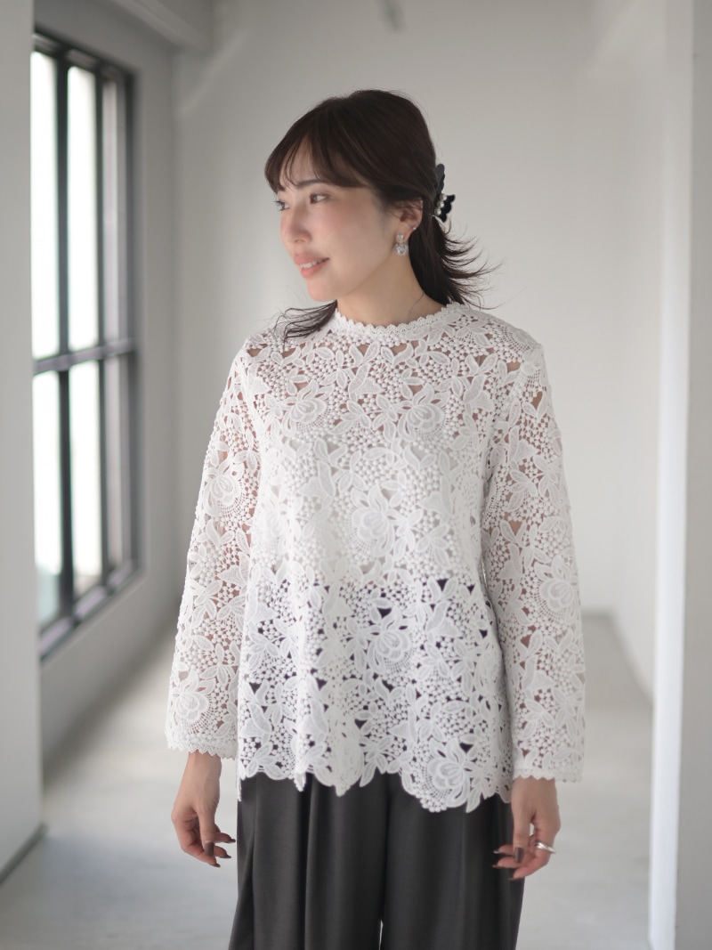 総レースプルオーバー | Tops,トップス | | TREFLE＋1（トレフルプラス