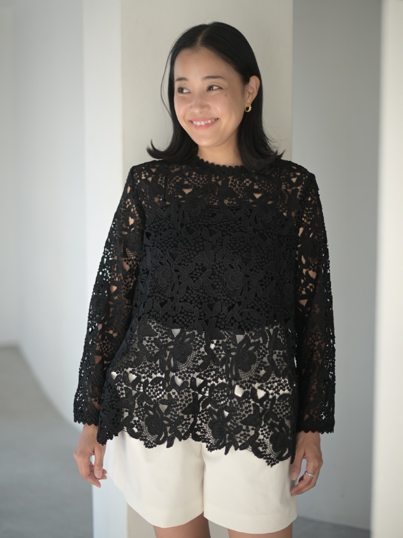 総レースプルオーバー | Tops,トップス | | TREFLE＋1（トレフルプラス