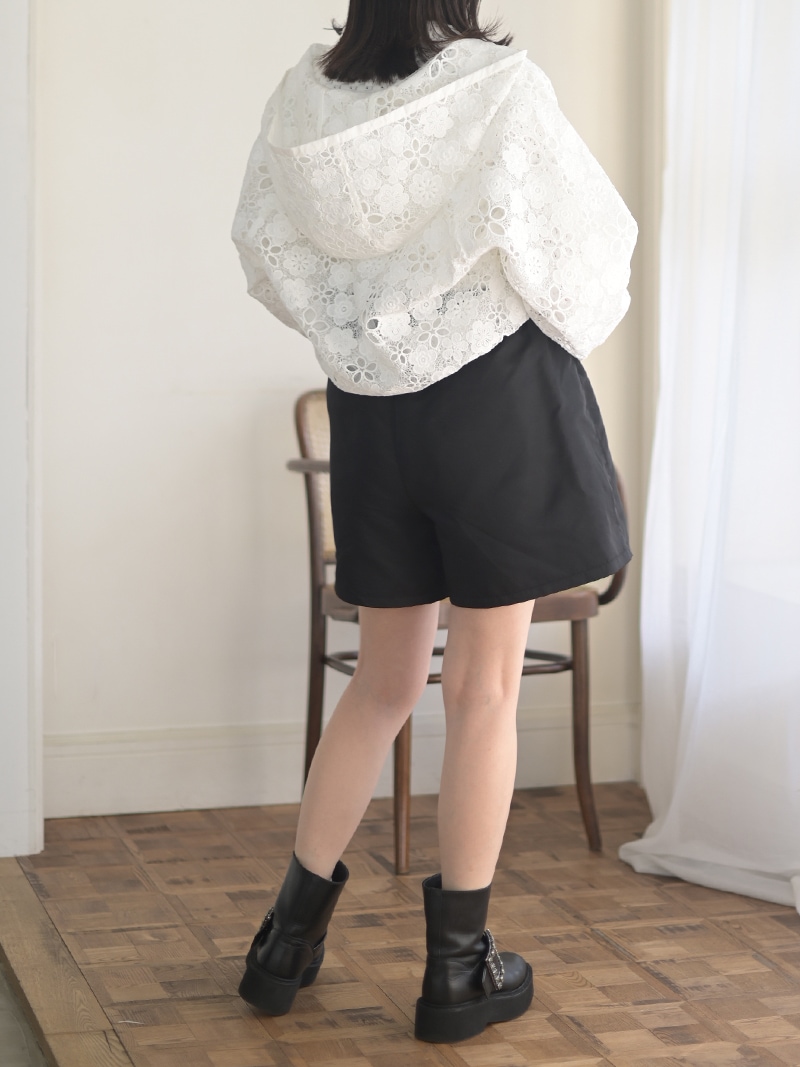 刺繍レースパーカー | Outer | | TREFLE＋1（トレフルプラスワン）