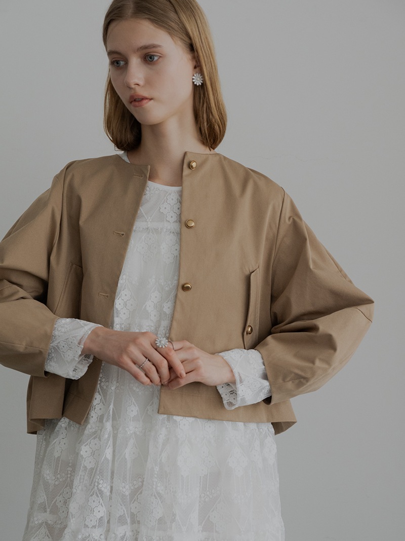 プリーツチノジャケット | Outer | | TREFLE＋1（トレフルプラス