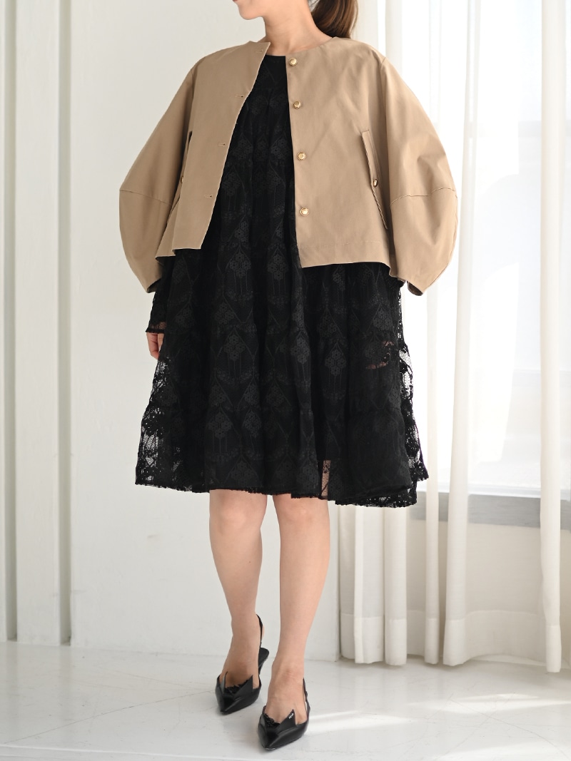 trefle+1 プリーツチノジャケット プリーツチノジャケット | Outer | | TREFLE＋1（トレフルプラス