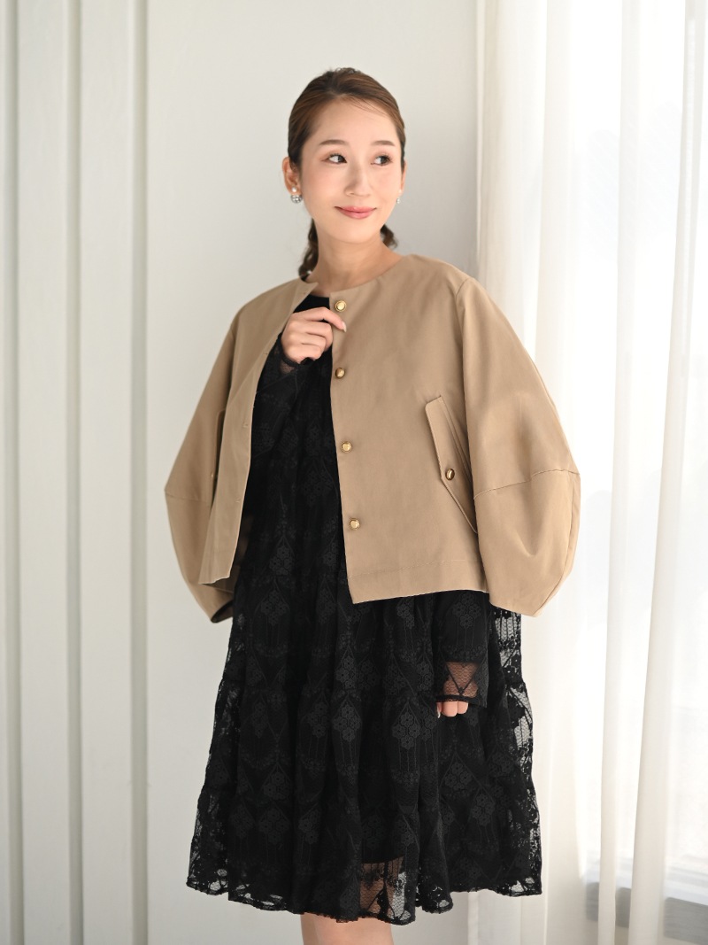 プリーツチノジャケット | Outer | | TREFLE＋1（トレフルプラス