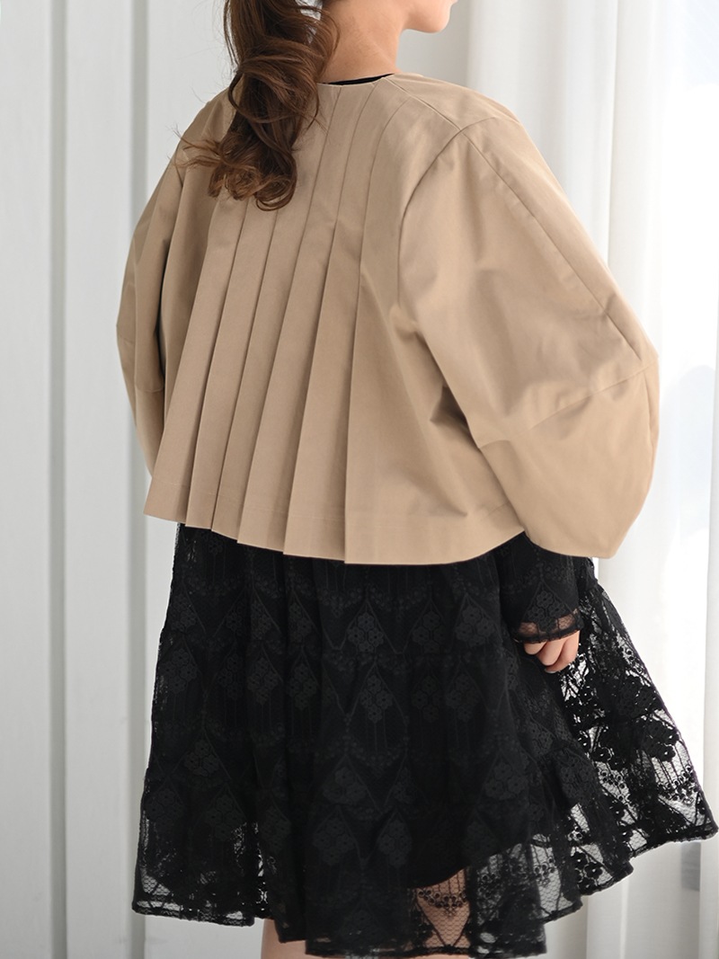 trefle+1 プリーツチノジャケット プリーツチノジャケット | Outer | | TREFLE＋1（トレフルプラス