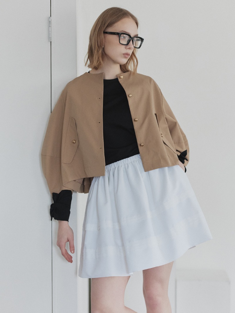 プリーツチノジャケット | Outer | | TREFLE＋1（トレフルプラスワン）