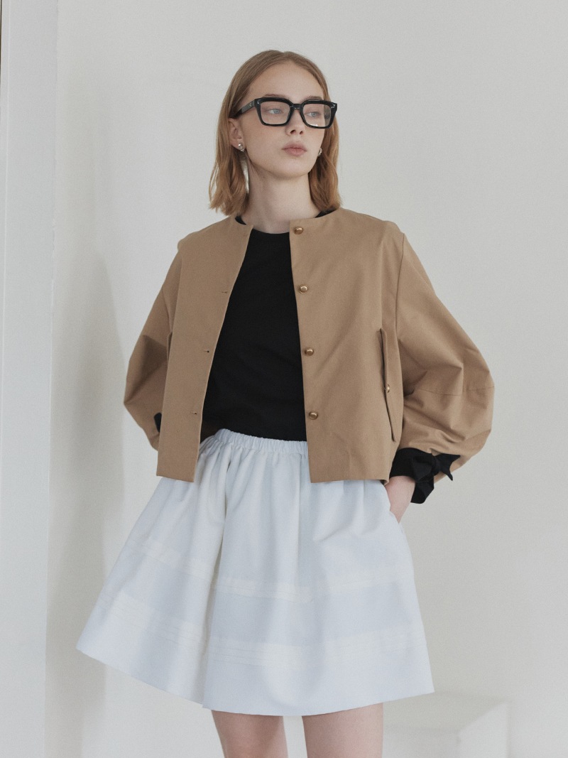 プリーツチノジャケット | Outer | | TREFLE＋1（トレフルプラスワン）