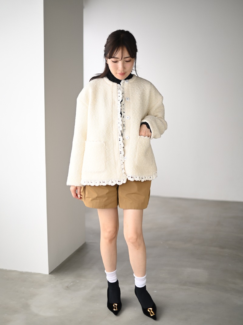 ドットツイードジャケット | New Arrival | | TREFLE＋1（トレフル