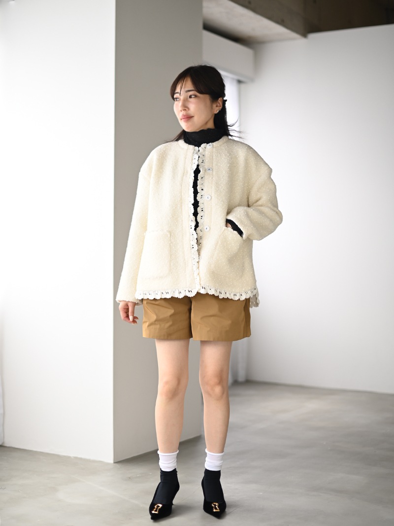 ドットツイードジャケット | New Arrival | | TREFLE＋1（トレフル