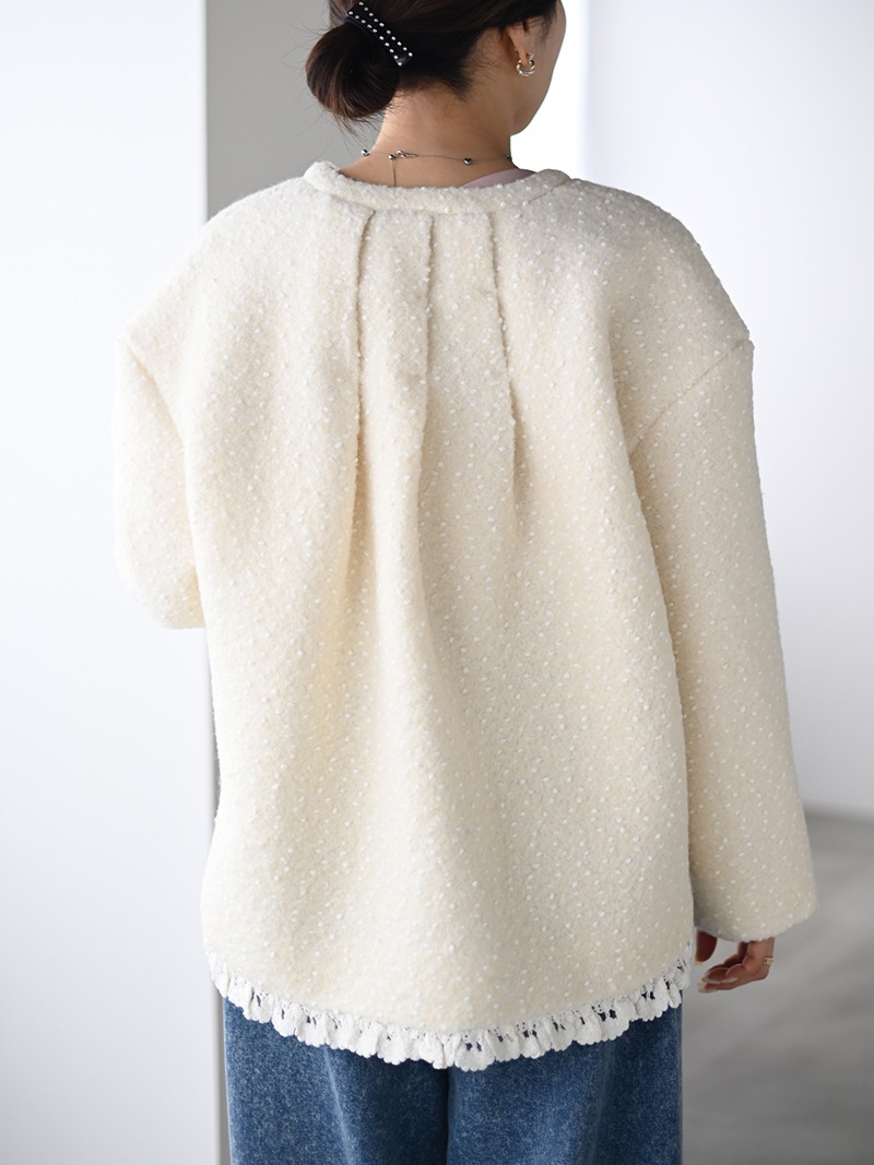 ドットツイードジャケット | New Arrival | | TREFLE＋1（トレフル