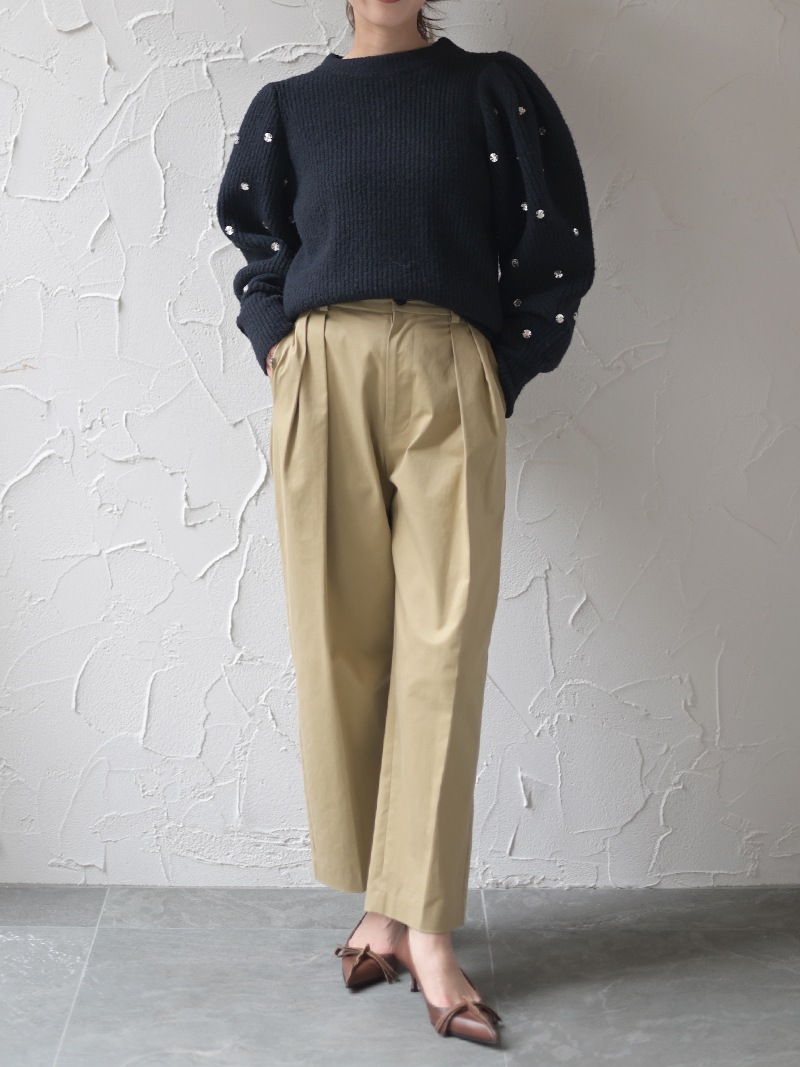 ビジューニット | Tops,トップス | | TREFLE＋1（トレフルプラスワン）