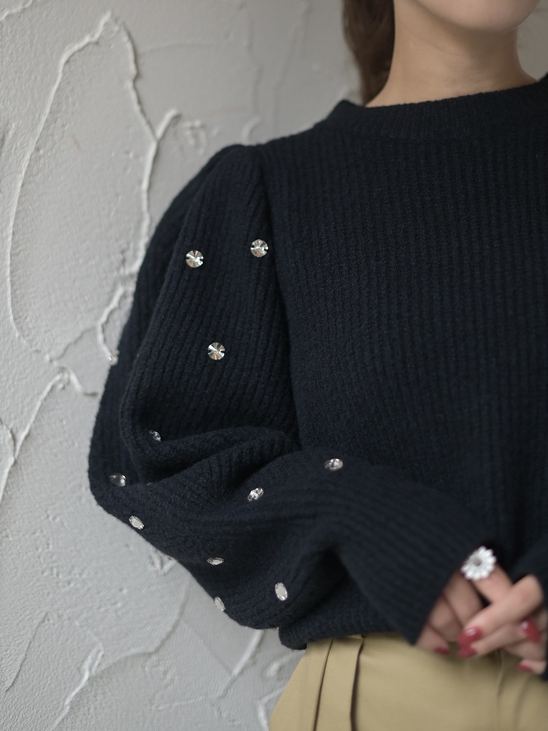 ビジューニット | Tops,トップス | | TREFLE＋1（トレフルプラスワン）