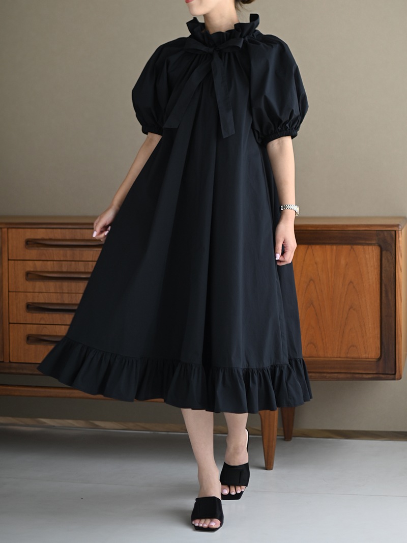 レア☆TREFLE+1 トレフルプラスワン ショルダーリボンワンピース リボンギャザーワンピース | Onepiece,半袖 | | TREFLE＋1