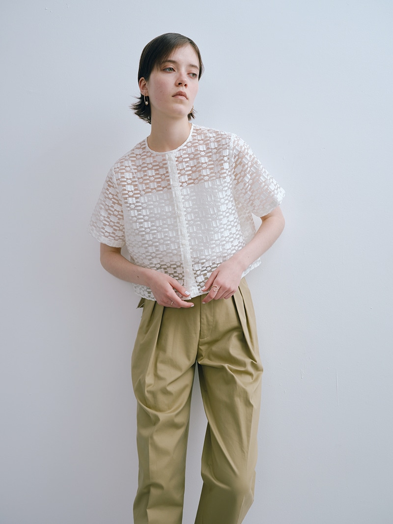 TREFLE＋1 トレフルプラスワン ハートシアートップス ブラック ハートシアートップス | Tops,ブラウス | | TREFLE＋1（トレフル