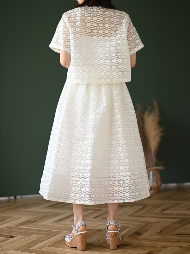 リゾートにも映える★Sfera★ドットジャカードドレス 25SS】THE SHINZONE シンゾーン SIMON DOTS JACQUARD DRESS