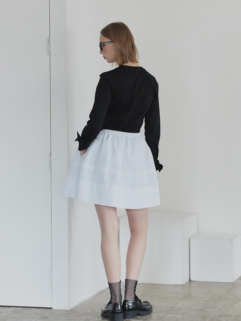 はく　トレフルプラスワン trefle +1リボン　ブラウス リボンカットソー | Tops,Tシャツ | | TREFLE＋1（トレフルプラスワン）