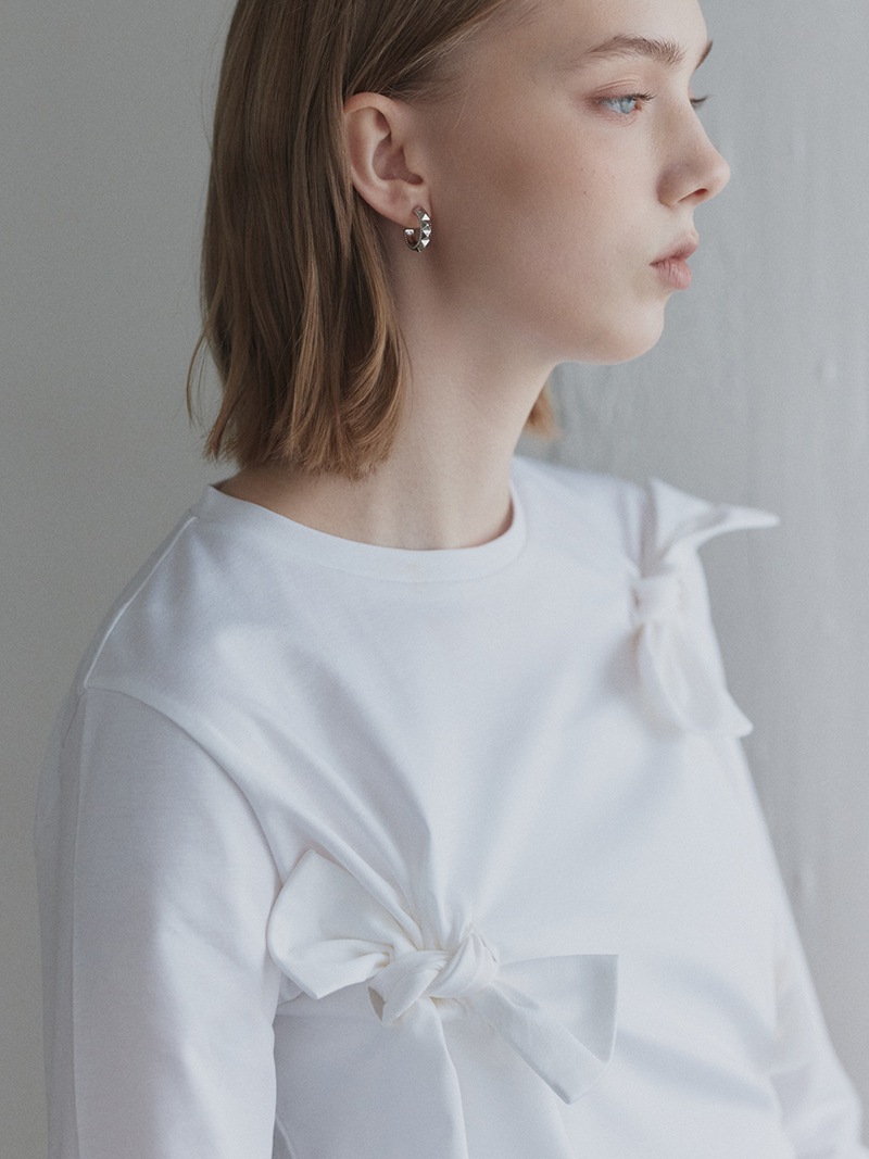 リボンカットソー | Tops,Tシャツ | | TREFLE+1(トレフルプラスワン) リボンカットソー | Tops,Tシャツ | | TREFLE+1(トレフルプラスワン)
