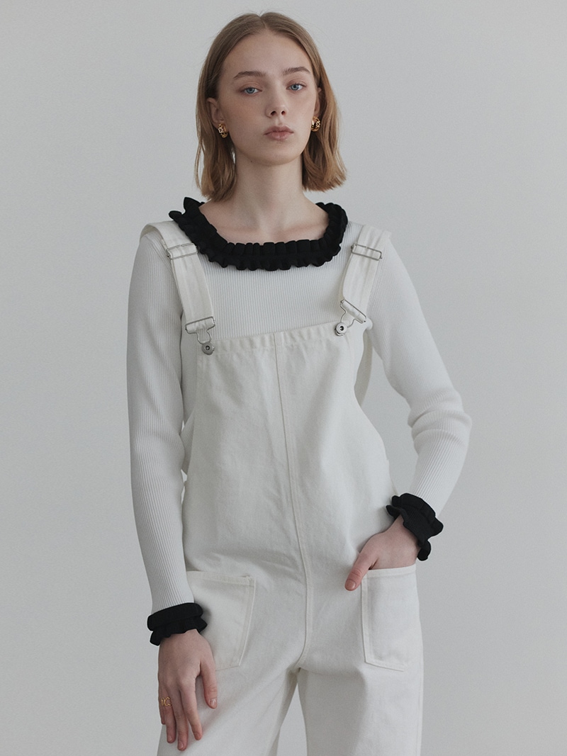 フリルスクエアニット | Tops,トップス | | TREFLE＋1（トレフルプラス