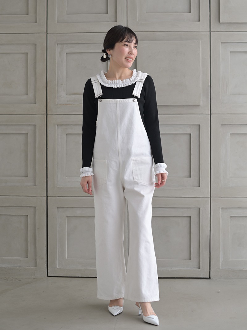 デニムオーバーオール(WHITE) | Onepiece,サロペット | | TREFLE＋1