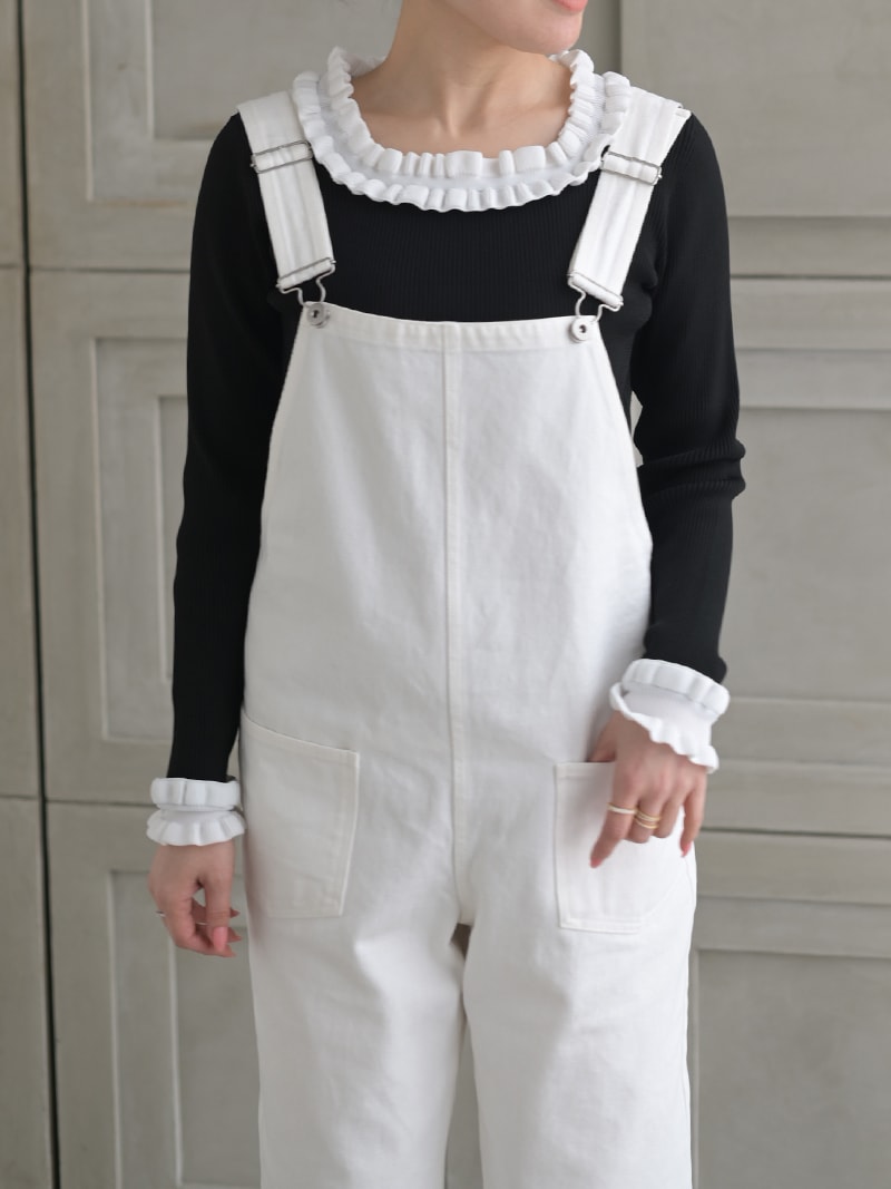デニムオーバーオール(WHITE) | Onepiece,サロペット | | TREFLE＋1